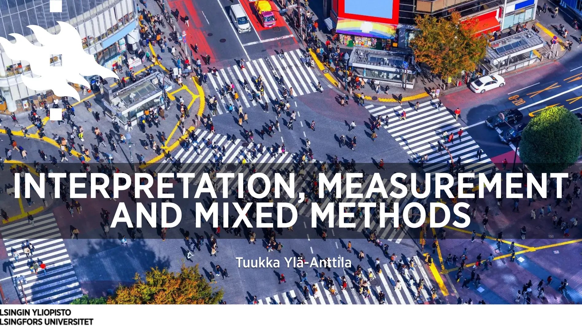 Interpretation, measurement and mixed methods